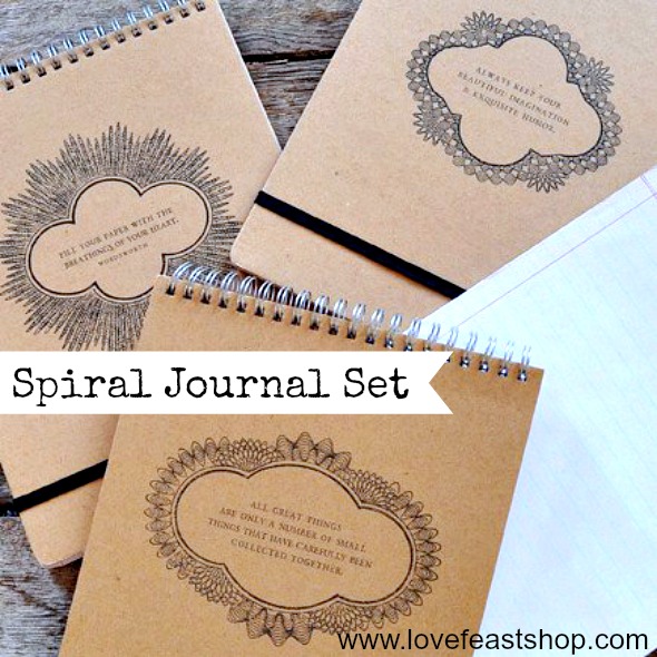 spiral journals http://www.lovefeastshop.com