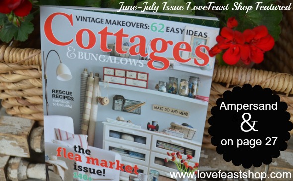 Ampersand & Vintage Marquee Light Cottages & Bungalows http://www.lovefeastshop.com